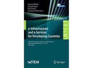 9783030160418 - e-Infrastructure and e-Services for Developing Countries Kartoniert (TB)