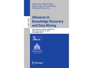 9783030161415 - Advances in Knowledge Discovery and Data Mining Kartoniert (TB)