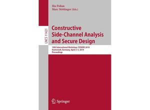 9783030163495 - Constructive Side-Channel Analysis and Secure Design Kartoniert (TB)