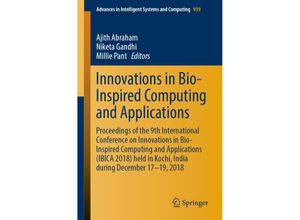 9783030166809 - Innovations in Bio-Inspired Computing and Applications Kartoniert (TB)