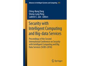 9783030169459 - Security with Intelligent Computing and Big-data Services Kartoniert (TB)