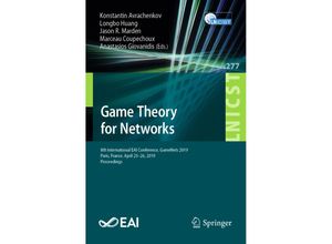 9783030169886 - Game Theory for Networks Kartoniert (TB)