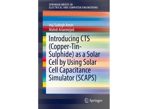 9783030173944 - SpringerBriefs in Electrical and Computer Engineering   Introducing CTS (Copper-Tin-Sulphide) as a Solar Cell by Using Solar Cell Capacitance Simulator (SCAPS) - Iraj Sadegh Amiri Mahdi Ariannejad Kartoniert (TB)