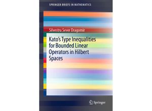 9783030174583 - SpringerBriefs in Mathematics   Katos Type Inequalities for Bounded Linear Operators in Hilbert Spaces - Silvestru Sever Dragomir Kartoniert (TB)