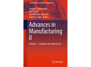 9783030187149 - Lecture Notes in Mechanical Engineering   Advances in Manufacturing II Kartoniert (TB)