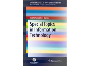 9783030320935 - SpringerBriefs in Applied Sciences and Technology   Special Topics in Information Technology Kartoniert (TB)