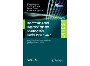 9783030348625 - Innovations and Interdisciplinary Solutions for Underserved Areas Kartoniert (TB)