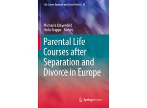 9783030445775 - Parental Life Courses after Separation and Divorce in Europe Kartoniert (TB)