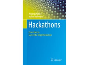 9783030588380 - Hackathons - Andreas Kohne Volker Wehmeier Kartoniert (TB)