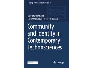 9783030617301 - Community and Identity in Contemporary Technosciences Kartoniert (TB)