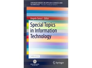 9783030624750 - SpringerBriefs in Applied Sciences and Technology   Special Topics in Information Technology Kartoniert (TB)