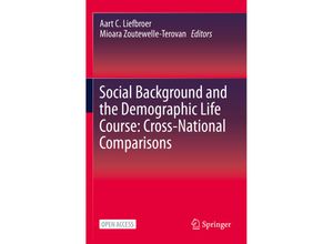 9783030673475 - Social Background and the Demographic Life Course Cross-National Comparisons Kartoniert (TB)