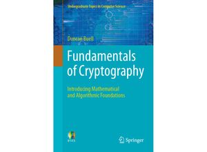 9783030734916 - Undergraduate Topics in Computer Science   Fundamentals of Cryptography - Duncan Buell Kartoniert (TB)