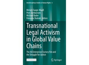 9783030738372 - Transnational Legal Activism in Global Value Chains Kartoniert (TB)