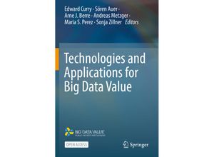 9783030783099 - Technologies and Applications for Big Data Value Kartoniert (TB)