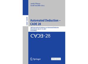 9783030798758 - Automated Deduction - CADE 28 Kartoniert (TB)