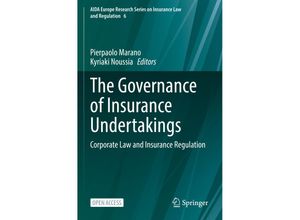 9783030858193 - The Governance of Insurance Undertakings Kartoniert (TB)