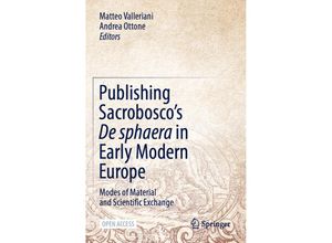 9783030866020 - Publishing Sacroboscos De sphaera in Early Modern Europe Kartoniert (TB)