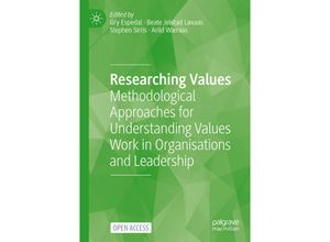 9783030907716 - Researching Values Kartoniert (TB)