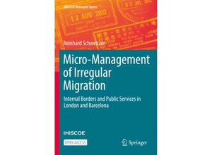 9783030917333 - IMISCOE Research Series   Micro-Management of Irregular Migration - Reinhard Schweitzer Kartoniert (TB)