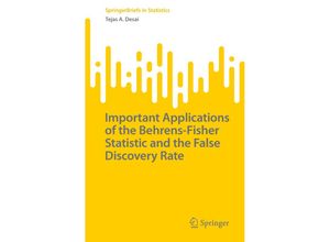 9783030998875 - SpringerBriefs in Statistics   Important Applications of the Behrens-Fisher Statistic and the False Discovery Rate - Tejas A Desai Kartoniert (TB)