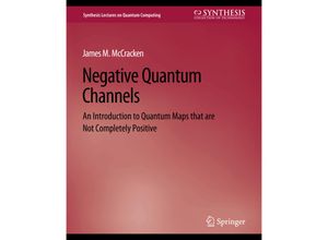 9783031013898 - Synthesis Lectures on Quantum Computing   Negative Quantum Channels - James M McCracken Kartoniert (TB)