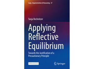 9783031043352 - Applying Reflective Equilibrium - Tanja Rechnitzer Kartoniert (TB)