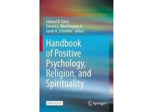 9783031102769 - Handbook of Positive Psychology Religion and Spirituality Kartoniert (TB)