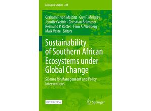 9783031109508 - Sustainability of Southern African Ecosystems under Global Change Kartoniert (TB)