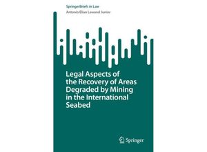 9783031124914 - SpringerBriefs in Law   Legal Aspects of the Recovery of Areas Degraded by Mining in the International Seabed - Antonio Elian Lawand Junior Kartoniert (TB)