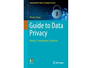 9783031128363 - Undergraduate Topics in Computer Science   Guide to Data Privacy - Vicenç Torra Kartoniert (TB)