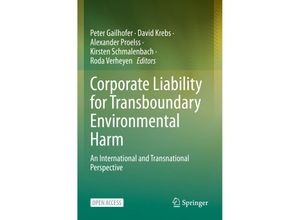 9783031132667 - Corporate Liability for Transboundary Environmental Harm Kartoniert (TB)