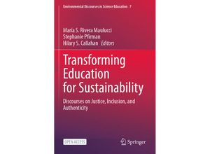 9783031135385 - Transforming Education for Sustainability Kartoniert (TB)