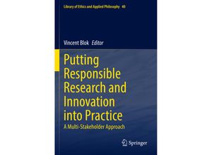 9783031147128 - Putting Responsible Research and Innovation into Practice Kartoniert (TB)