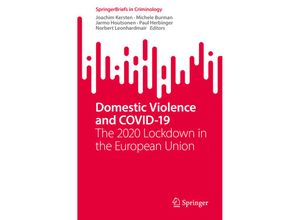 9783031153341 - SpringerBriefs in Criminology   Domestic Violence and COVID-19 Kartoniert (TB)