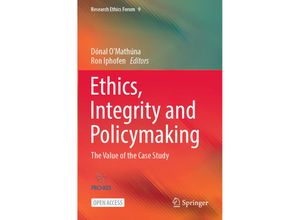 9783031157486 - Ethics Integrity and Policymaking Kartoniert (TB)