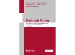 9783031159107 - Electronic Voting Kartoniert (TB)