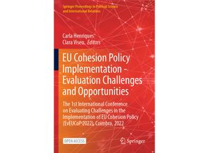 9783031181634 - Springer Proceedings in Political Science and International Relations   EU Cohesion Policy Implementation - Evaluation Challenges and Opportunities Kartoniert (TB)