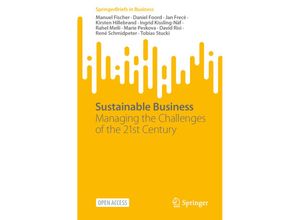 9783031253966 - SpringerBriefs in Business   Sustainable Business - Manuel Fischer Daniel Foord Jan Frecè Kirsten Hillebrand Ingrid Kissling-Näf Rahel Meili Marie Peskova David Risi René Schmidpeter Tobias Stucki Kartoniert (TB)