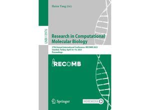 9783031291180 - Research in Computational Molecular Biology Kartoniert (TB)