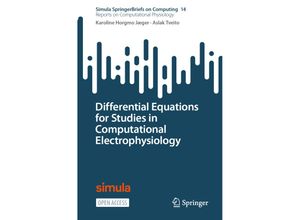 9783031308512 - Differential Equations for Studies in Computational Electrophysiology - Karoline Horgmo Jæger Aslak Tveito Kartoniert (TB)