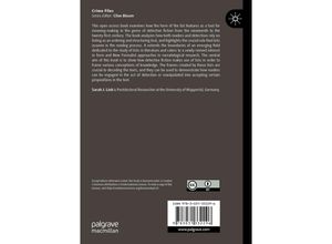 9783031332296 - Crime Files   A Narratological Approach to Lists in Detective Fiction - Sarah J Link Kartoniert (TB)