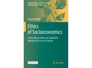 9783031388392 - Ethics of Socioeconomics - Koen Byttebier Kartoniert (TB)