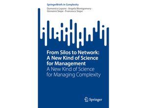 9783031402272 - SpringerBriefs in Complexity   From Silos to Network A New Kind of Science for Management - Domenico Lepore Angela Montgomery Giovanni Siepe Francesco Siepe Kartoniert (TB)