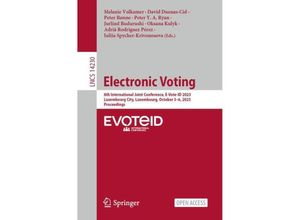 9783031437557 - Electronic Voting Kartoniert (TB)