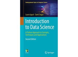 9783031489556 - Introduction to Data Science - Laura Igual Santi Seguí Kartoniert (TB)