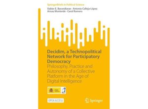 9783031507830 - Decidim a Technopolitical Network for Participatory Democracy - Xabier E Barandiaran Antonio Calleja-López Arnau Monterde Carol Romero Kartoniert (TB)