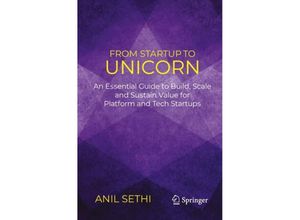 9783031538933 - From Startup to Unicorn - Anil Sethi Kartoniert (TB)