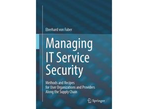 9783031555329 - Managing IT Service Security - Eberhard von Faber Kartoniert (TB)