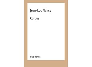 9783035807325 - Corpus - Jean-luc Nancy Kartoniert (TB)